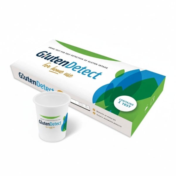 Teste de intolerância à glúten em casa, fácil de usar e resultados rápidos, ideal para uma nutrição inteligente com Dietadvance.
