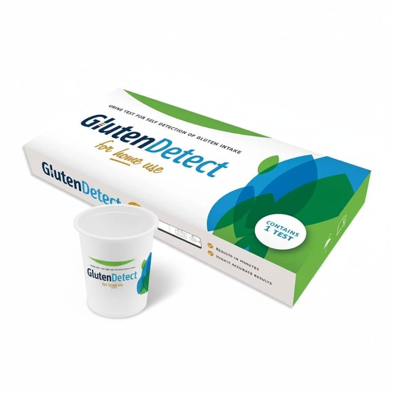 Teste de intolerância à glúten em casa, fácil de usar e resultados rápidos, ideal para uma nutrição inteligente com Dietadvance.